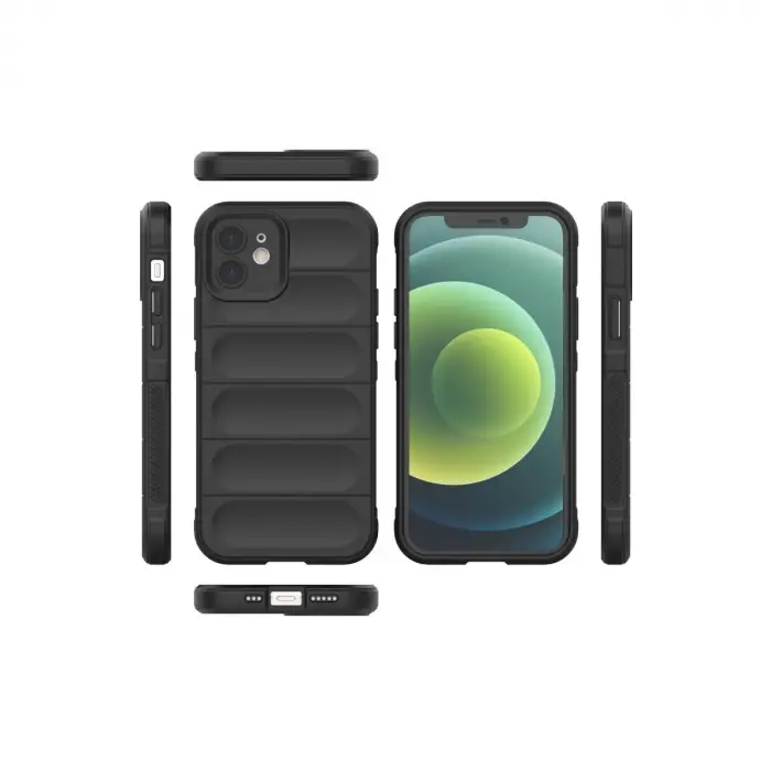 Apple İphone 12 Kılıf Optimum Silikon - Siyah