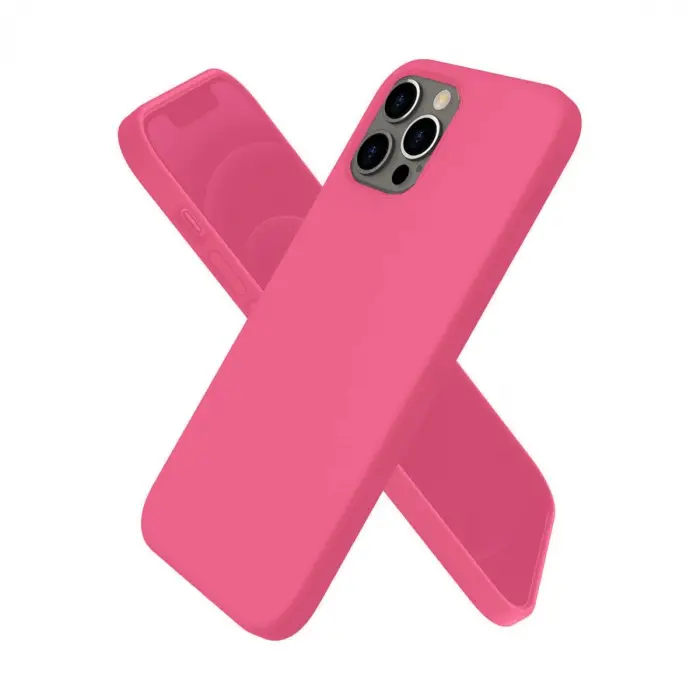 Apple İphone 12 Pro Kılıf First Silikon - Pembe