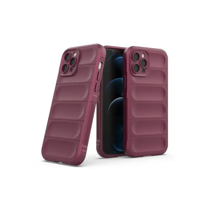 Apple İphone 12 Pro Kılıf Optimum Silikon - Bordo