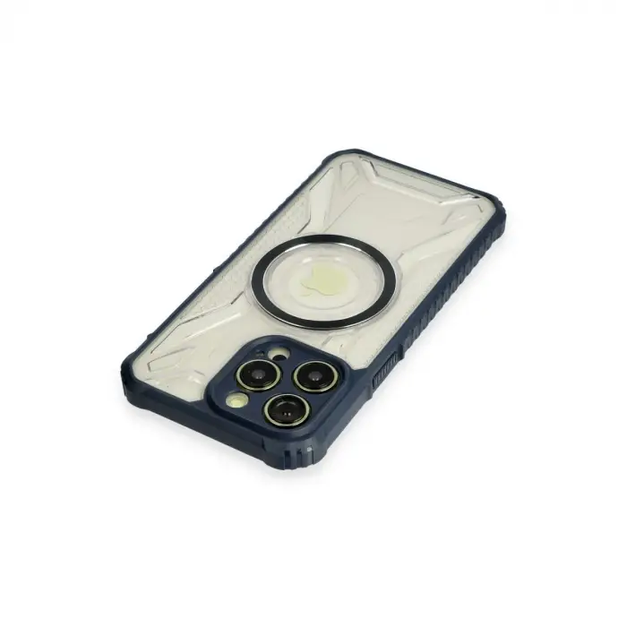 Apple İphone 12 Pro Kılıf Prag Magneticsafe Kapak - Lacivert