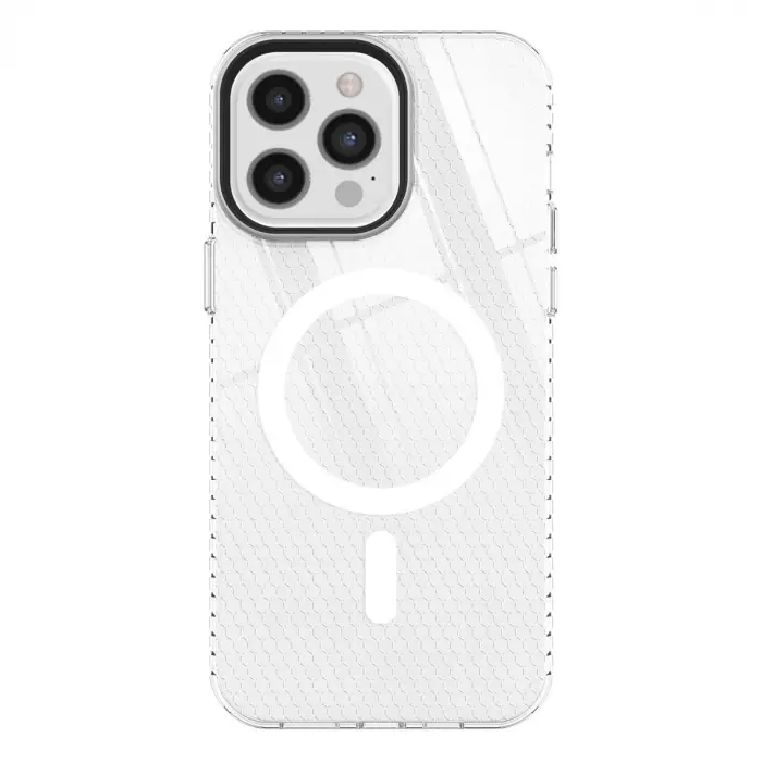 Apple İphone 12 Pro Max Kılıf Beta Magneticsafe Silikon - Şeffaf