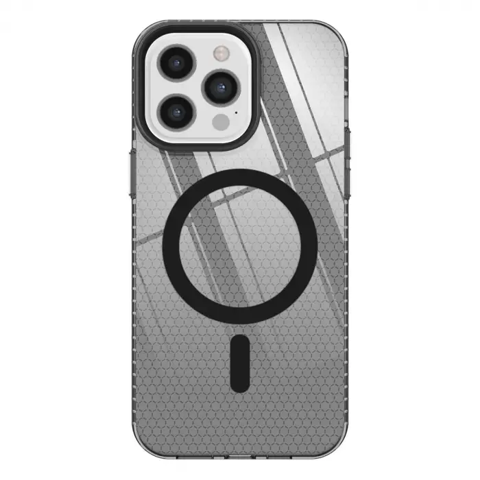 Apple İphone 12 Pro Max Kılıf Beta Magneticsafe Silikon - Siyah