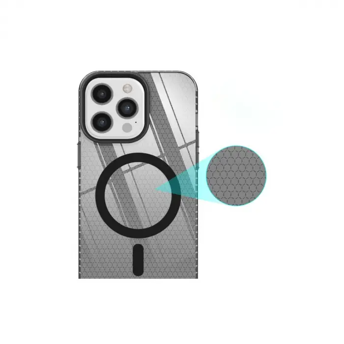 Apple İphone 12 Pro Max Kılıf Beta Magneticsafe Silikon - Siyah