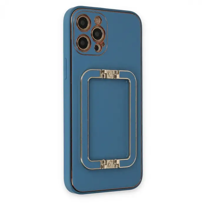 Apple İphone 12 Pro Max Kılıf Coco Elit Kapak - Mavi
