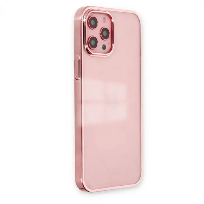 Apple İphone 12 Pro Max Kılıf Element Silikon - Pembe