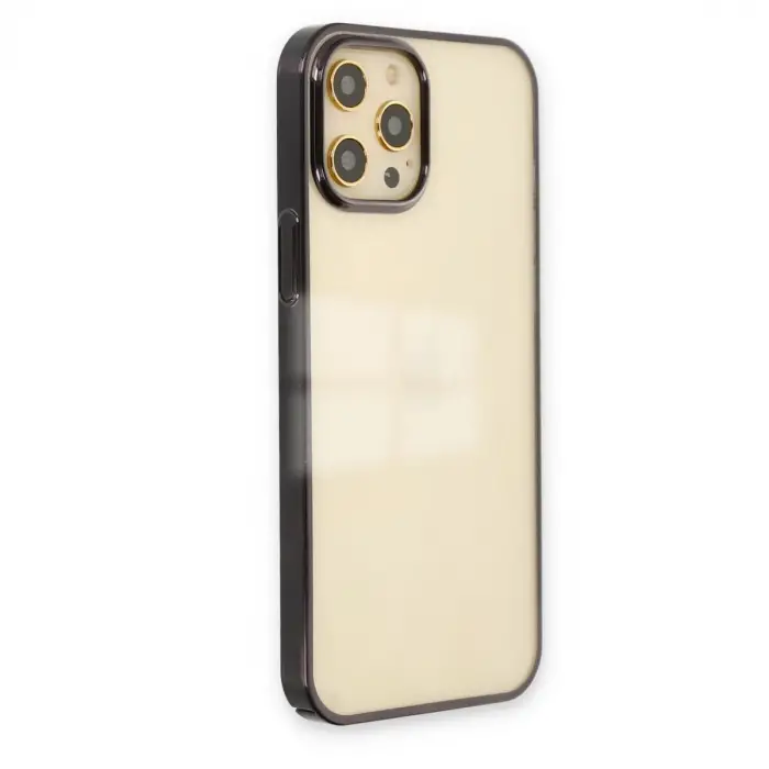 Apple İphone 12 Pro Max Kılıf Element Silikon - Siyah