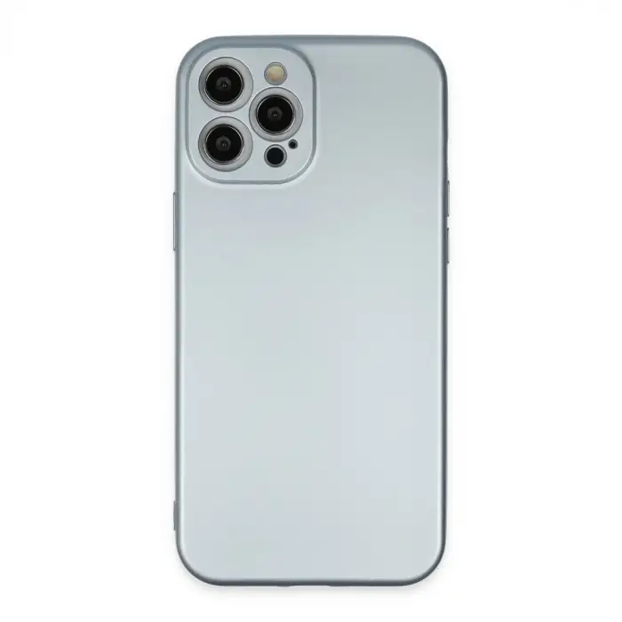 Apple İphone 12 Pro Max Kılıf Nano İçi Kadife Silikon - Sky Blue