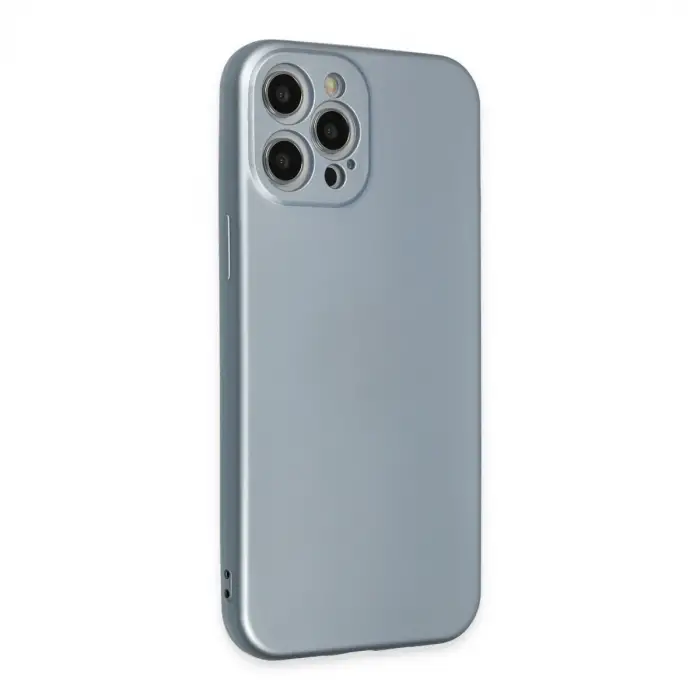 Apple İphone 12 Pro Max Kılıf Nano İçi Kadife Silikon - Sky Blue