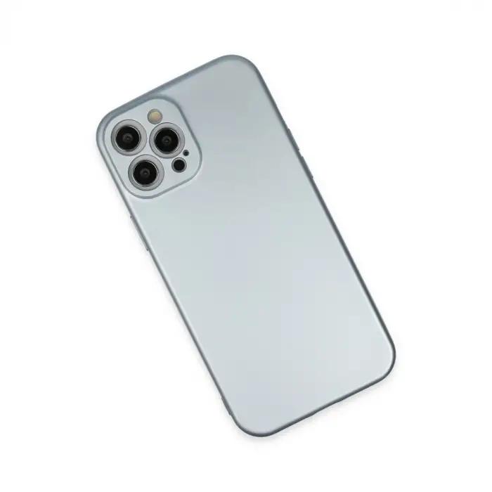 Apple İphone 12 Pro Max Kılıf Nano İçi Kadife Silikon - Sky Blue