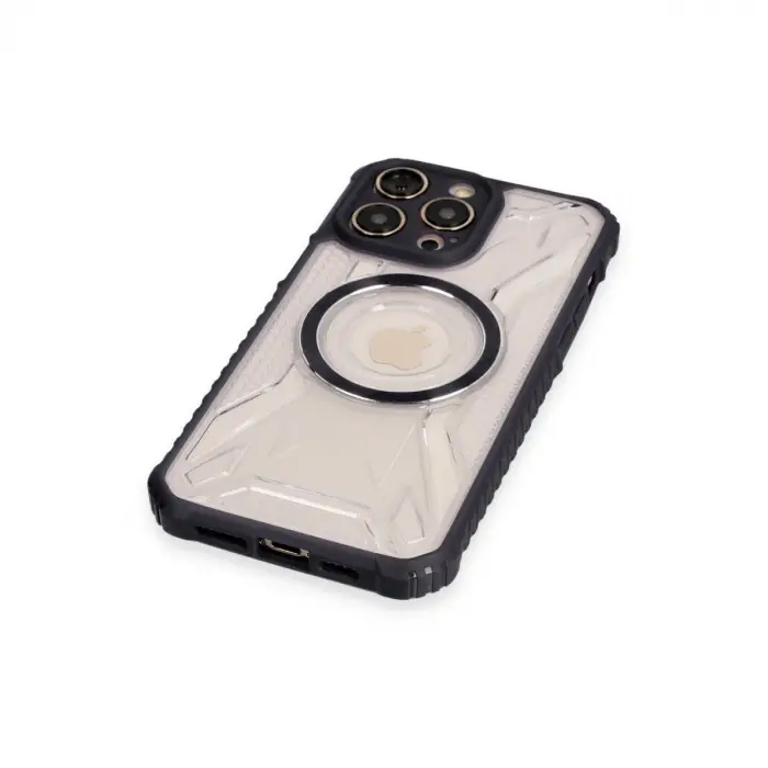 Apple İphone 12 Pro Max Kılıf Prag Magneticsafe Kapak - Siyah