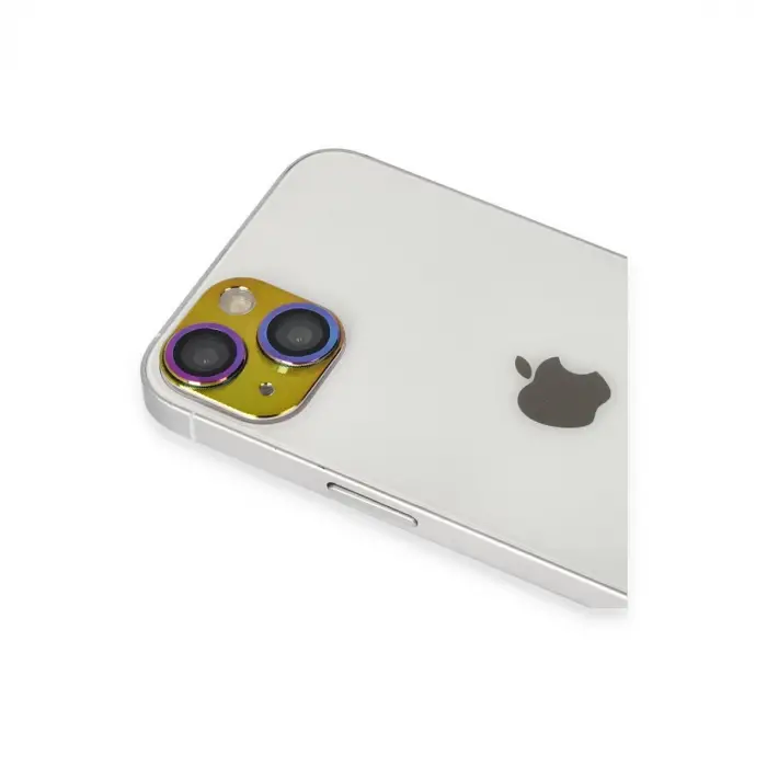 Apple İphone 13 Pers Alüminyum Kamera Lens - Rainbow