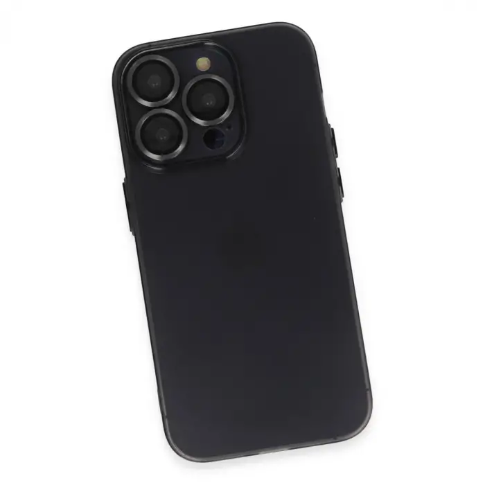 Apple İphone 13 Pro Kılıf Luko Lens Silikon - Siyah