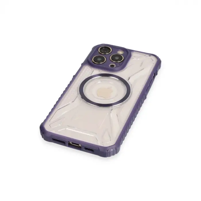 Apple İphone 13 Pro Kılıf Prag Magneticsafe Kapak - Derin Mor