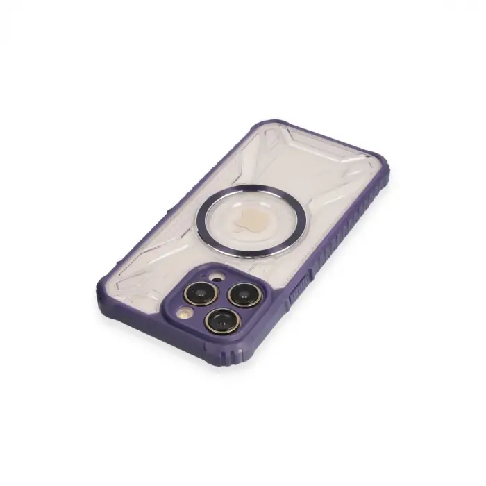 Apple İphone 13 Pro Max Kılıf Prag Magneticsafe Kapak - Derin Mor