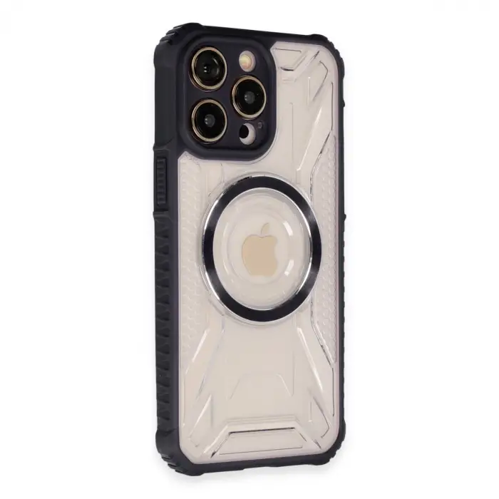 Apple İphone 13 Pro Max Kılıf Prag Magneticsafe Kapak - Siyah