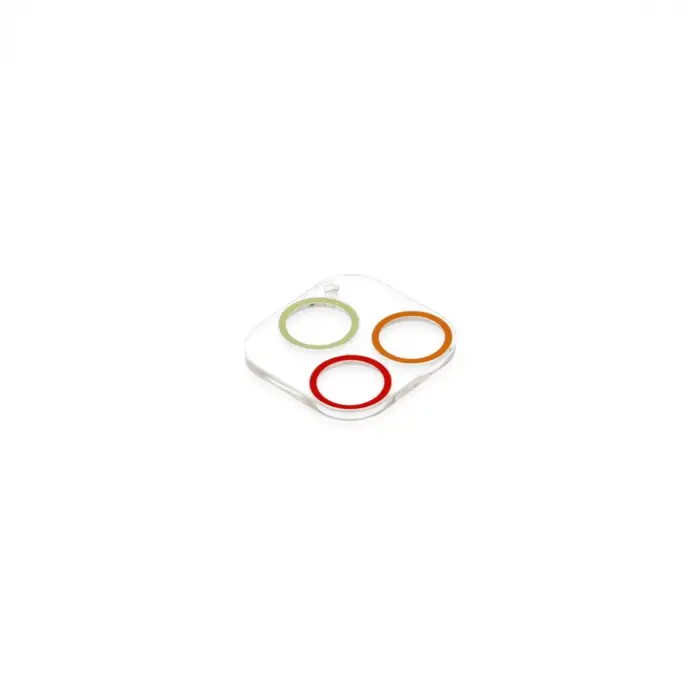 Apple İphone 13 Pro Renkli Kamera Lens Koruma Cam - Turuncu-kırmızı