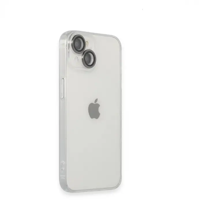Apple İphone 14 Kılıf Luko Lens Silikon - Siyah