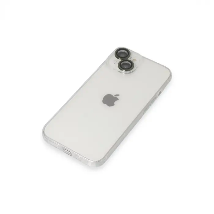 Apple İphone 14 Kılıf Luko Lens Silikon - Yeşil