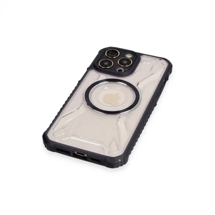 Apple İphone 14 Pro Kılıf Prag Magneticsafe Kapak - Siyah