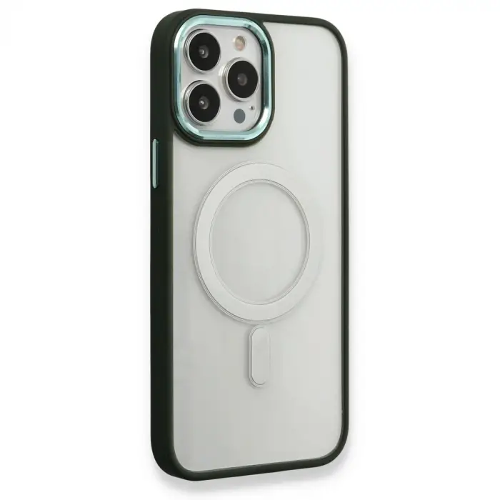 Apple İphone 14 Pro Kılıf Room Magneticsafe Silikon - Köknar Yeşili