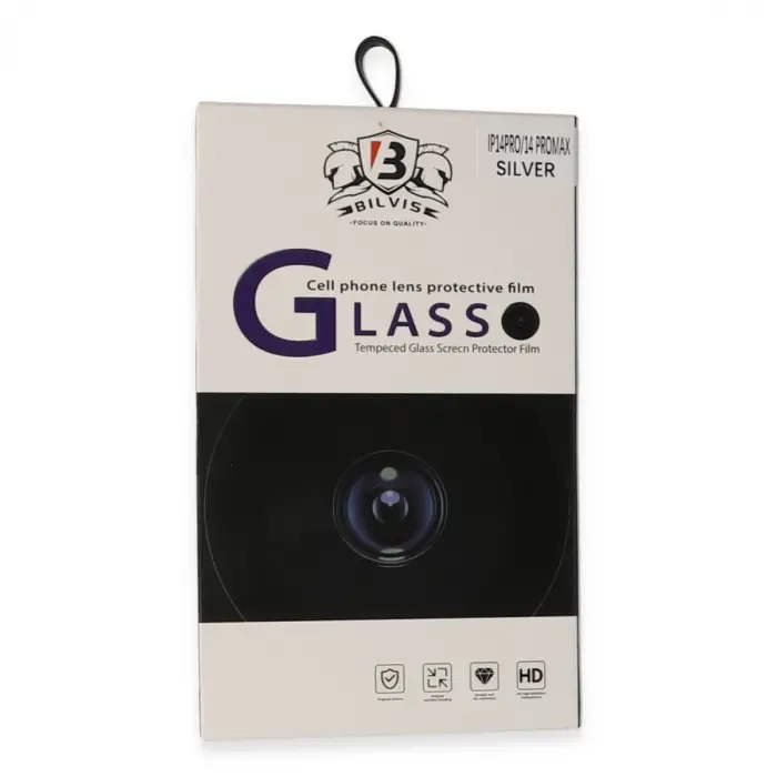Apple İphone 14 Pro Max Bilvis Titan Kamera Lens - Gümüş