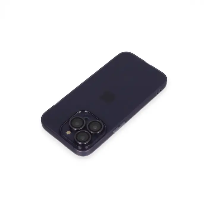 Apple İphone 14 Pro Max Kılıf Luko Lens Silikon - Siyah