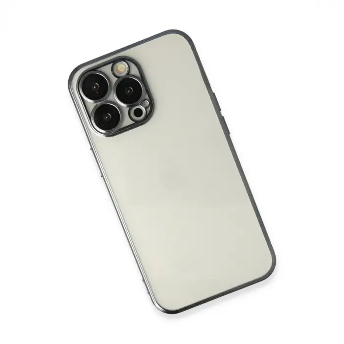 Apple İphone 14 Pro Max Kılıf Razer Lensli Silikon - Siyah