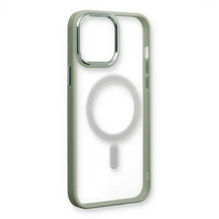 Apple İphone 14 Pro Max Kılıf Room Magneticsafe Silikon - Su Yeşili