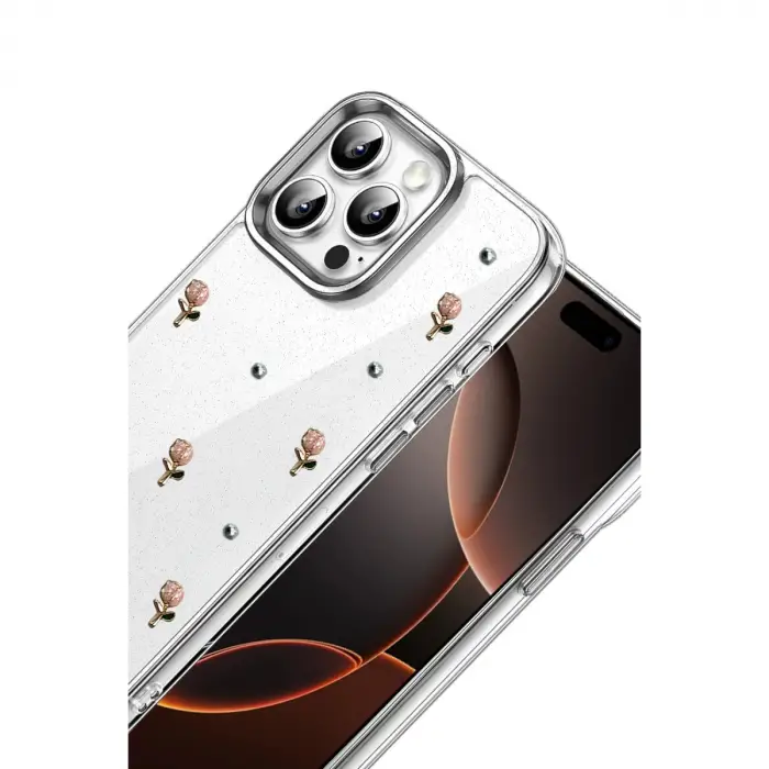 Apple İphone 15 Pro Fiyonk Desenli Kapak - Desen 6