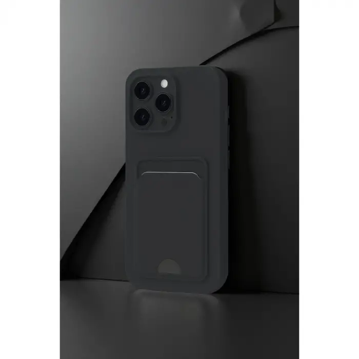 Apple İphone 16 Plus Kılıf Kelvin Kartvizitli Silikon - Bordo