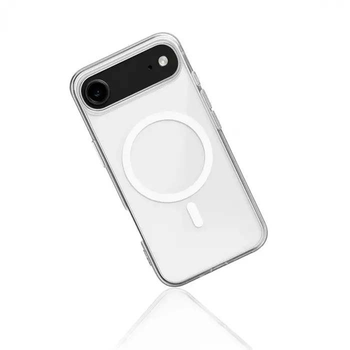 Apple İphone 17 Air Kılıf Magneticsafe Şeffaf Silikon - Şeffaf