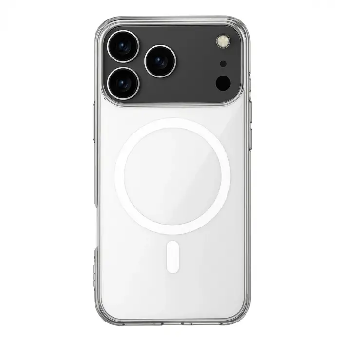 Apple İphone 17 Pro Kılıf Magneticsafe Şeffaf Silikon - Şeffaf