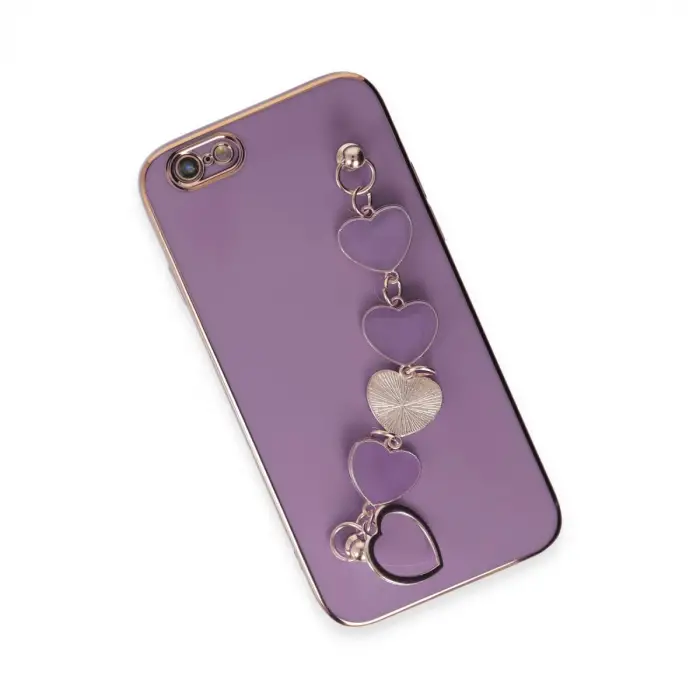 Apple İphone 6 Kılıf Esila Silikon - Mor