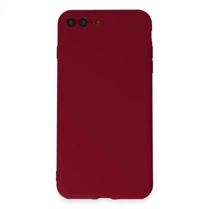 Apple İphone 7 Plus Kılıf First Silikon - Bordo