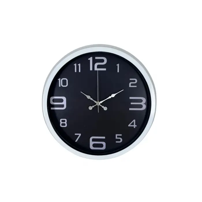 Beyaz 40 Cm Metal Modern Duvar Saati