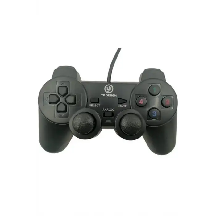 Çift Titreşimli Usb Kablolu Oyun Kolu Pc Uyumlu Vibration Gamepad