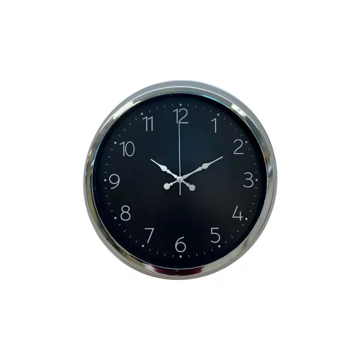 Dekoratif Ve Şık 40 Cm Krom Metal Duvar Saati