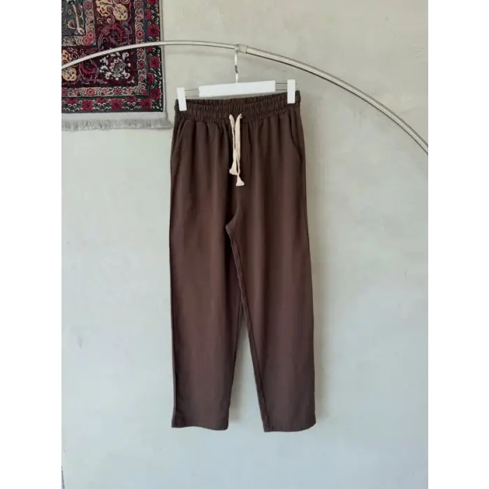 Erkek İthal Yıkamalı Keten Pantolon