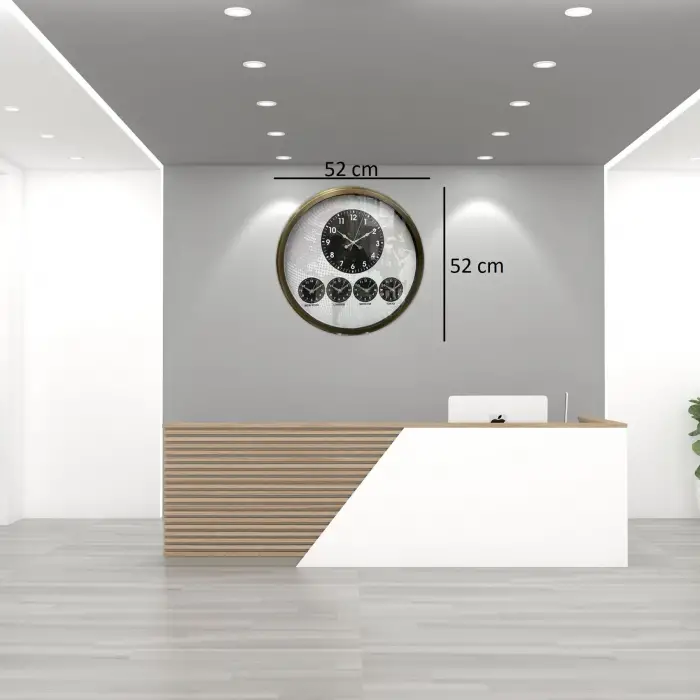 Eskitme 52 Cm Dünya Saati