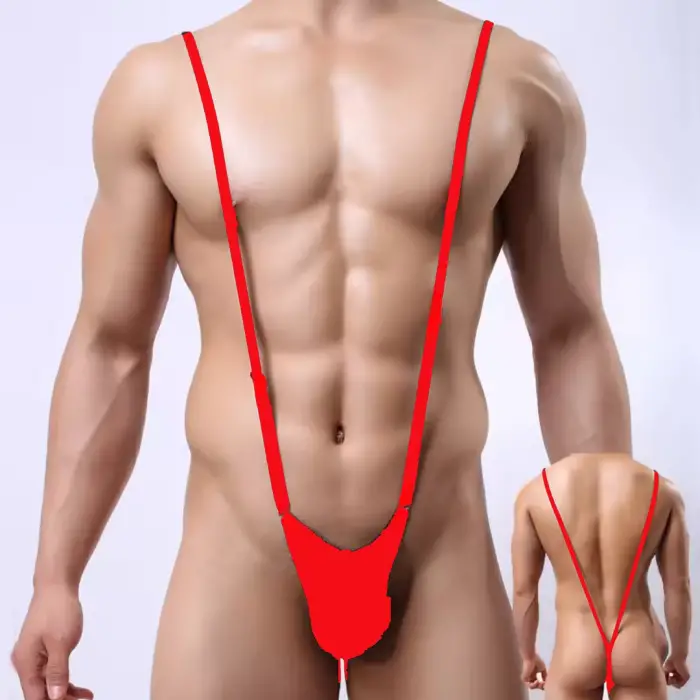 Fantezi  Lastikli Kırmızı Erkek String - Tanga TG274615
