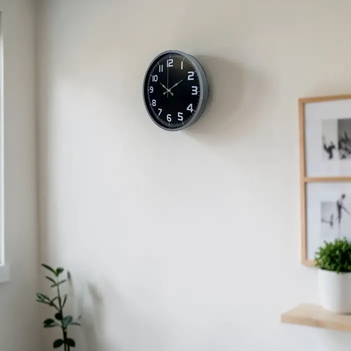 Gri Zarafet 36 Cm Duvar Saat