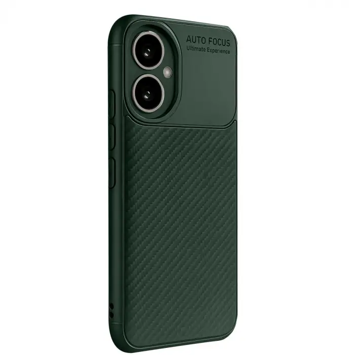Honor 400 Kılıf Auto Focus Karbon Kapak - Koyu Yeşil
