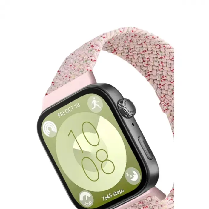 Huawei Fit 4  Kordon (saat Değildir) - Benekli Pudra