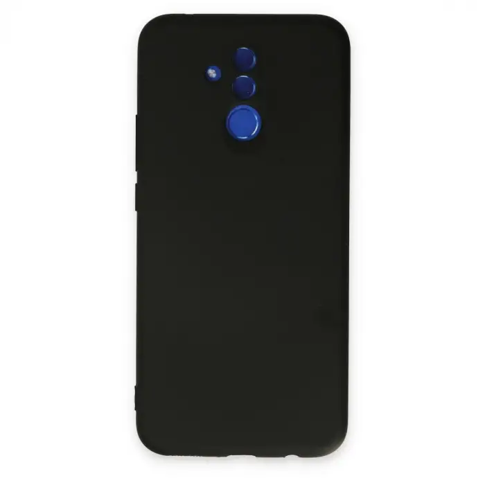 Huawei Mate 20 Lite Kılıf Nano İçi Kadife Silikon - Siyah