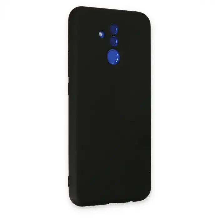 Huawei Mate 20 Lite Kılıf Nano İçi Kadife Silikon - Siyah