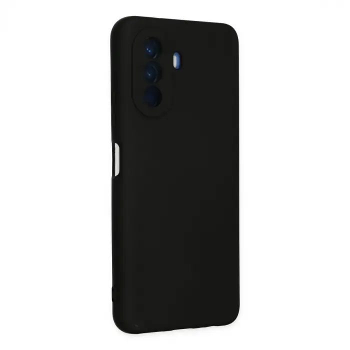 Huawei Nova Y70 Kılıf Nano İçi Kadife Silikon - Siyah