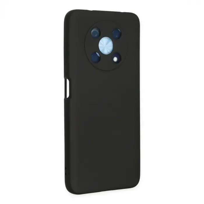 Huawei Nova Y90 Kılıf Nano İçi Kadife Silikon - Siyah