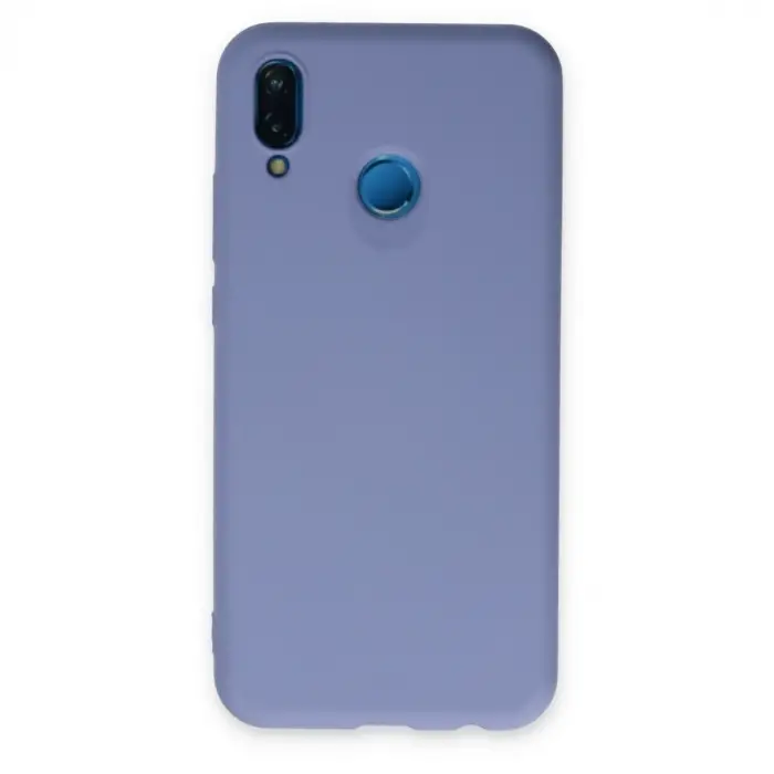 Huawei P20 Lite Kılıf Nano İçi Kadife Silikon - Lila