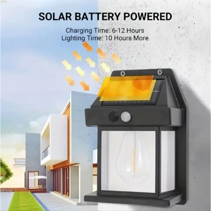 2 Adet Büyük Boy Güneş Enerjili Bahçe Led Ampul Hareket Sensörlü Bahçe Led 3 Modlu