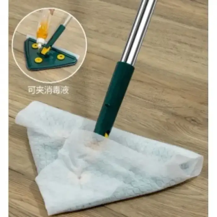 2 Bezli Üçgen Çek Çekli Mop Islak Mendil Uyumlu